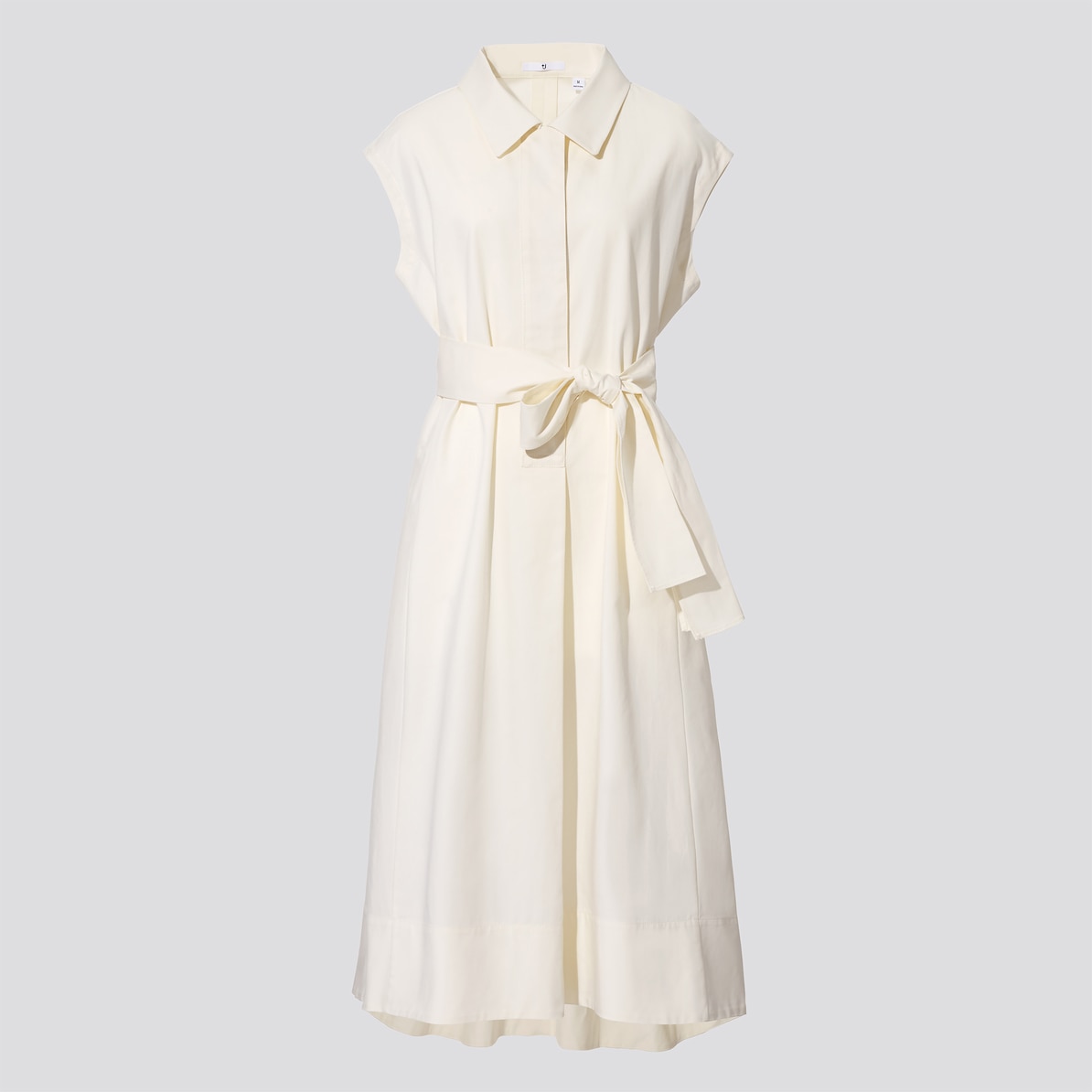 コットンリネンフレンチスリーブロングワンピース 半袖 欧米仕様 Women ユニクロ