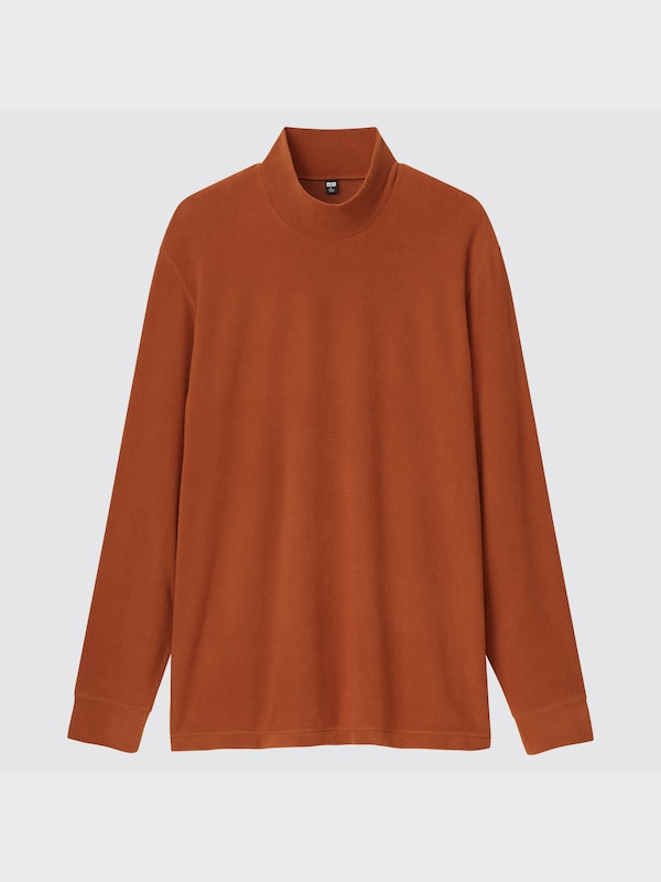 ヒートテックフリースモックネックTシャツ（長袖）