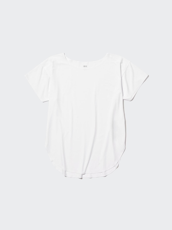 エアリズムシームレスボートネックロングT（半袖）