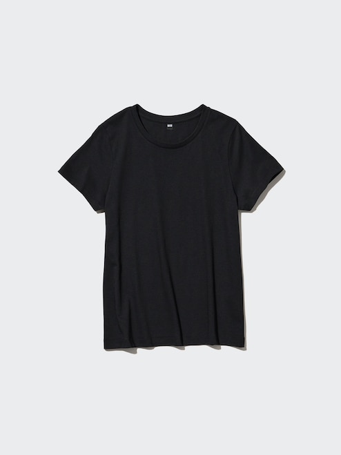 WOMEN'S SUPIMA COTTON CREW NECK SHORT SLEEVE T-SHIRT UNIQLO PH