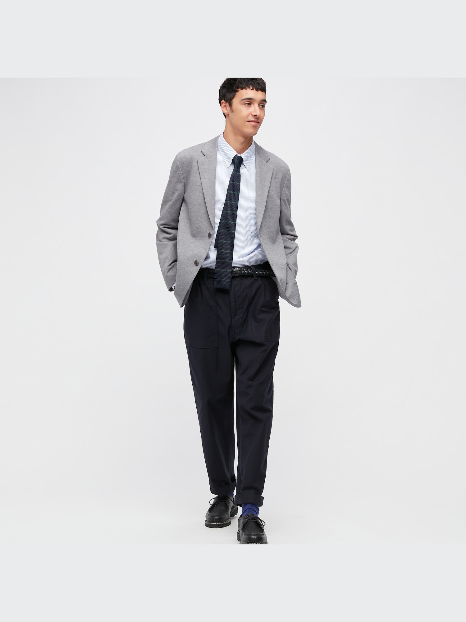 150cm ユニクロ ジャージースーツ ネイビー ソフトジャージージャケット ビジネスの関連商品（2ページ目