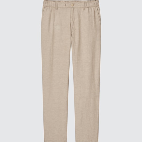 MEN'S LINEN BLEND RELAXED PANTS