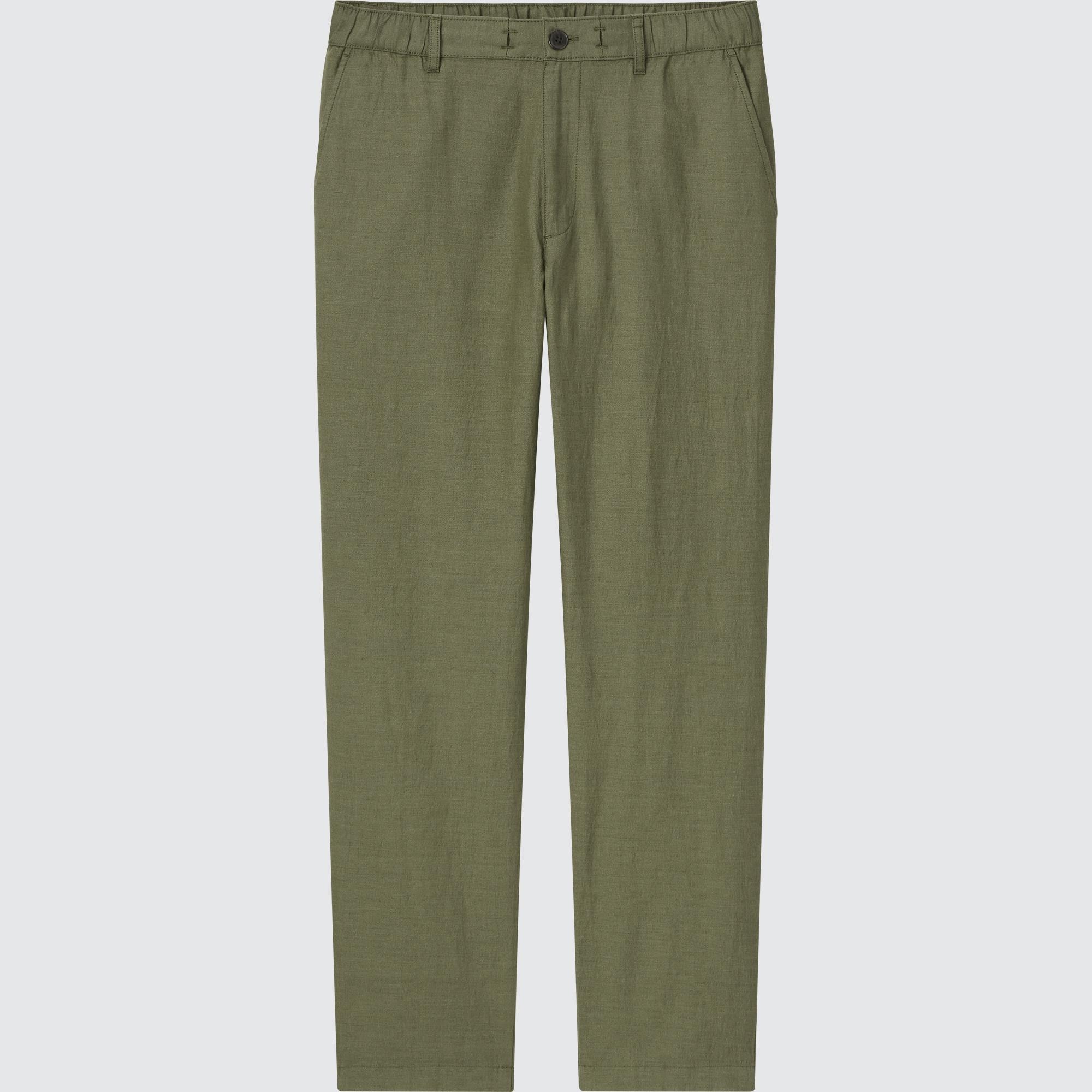 MEN'S LINEN BLEND RELAXED TROUSERS | UNIQLO IN