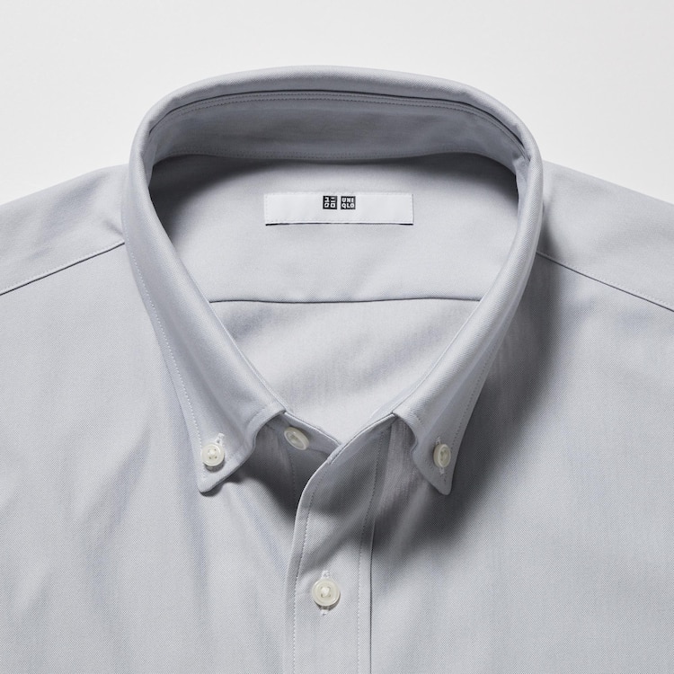 ユニクロ公式 ノンアイロンジャージーシャツ（ボタンダウンカラー・長袖）22年春秋モデル