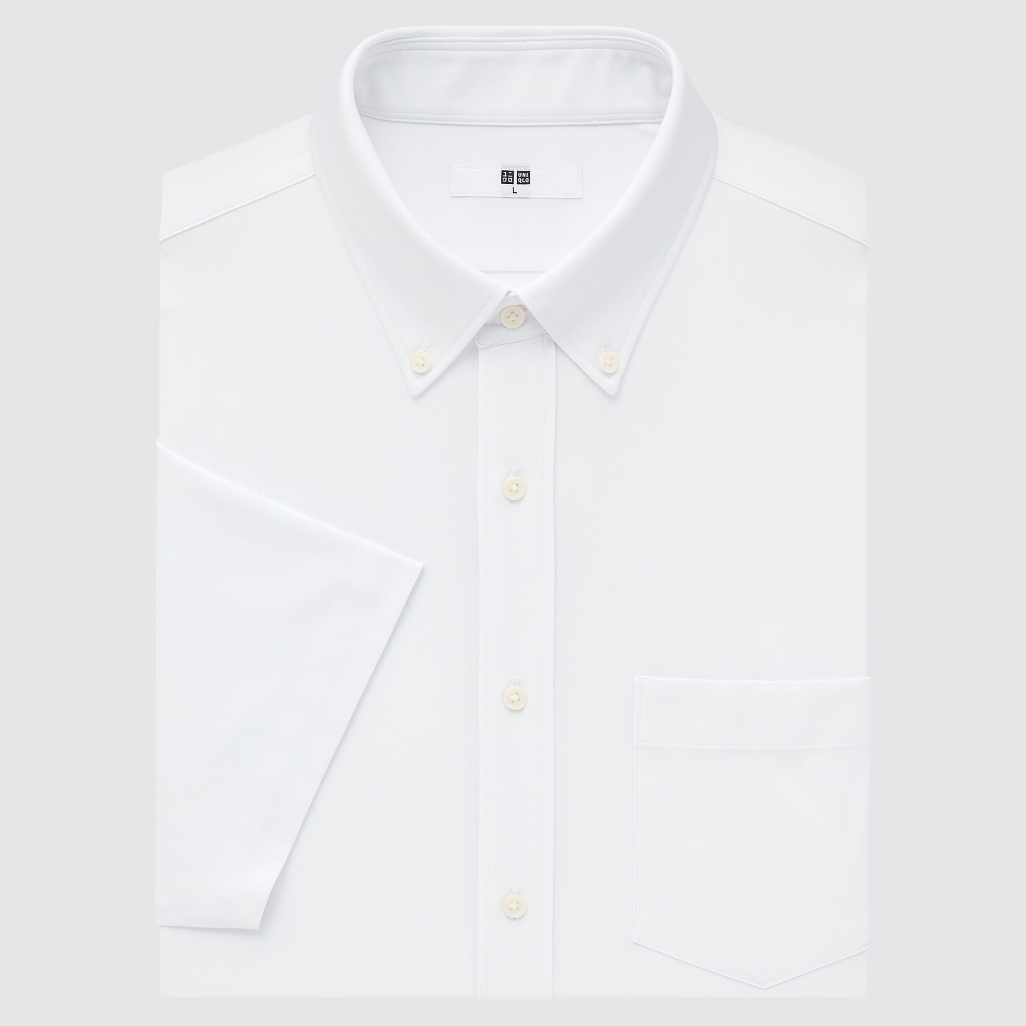 ドライノンアイロンジャージーシャツ（ボタンダウン・半袖） (MEN) | ユニクロ