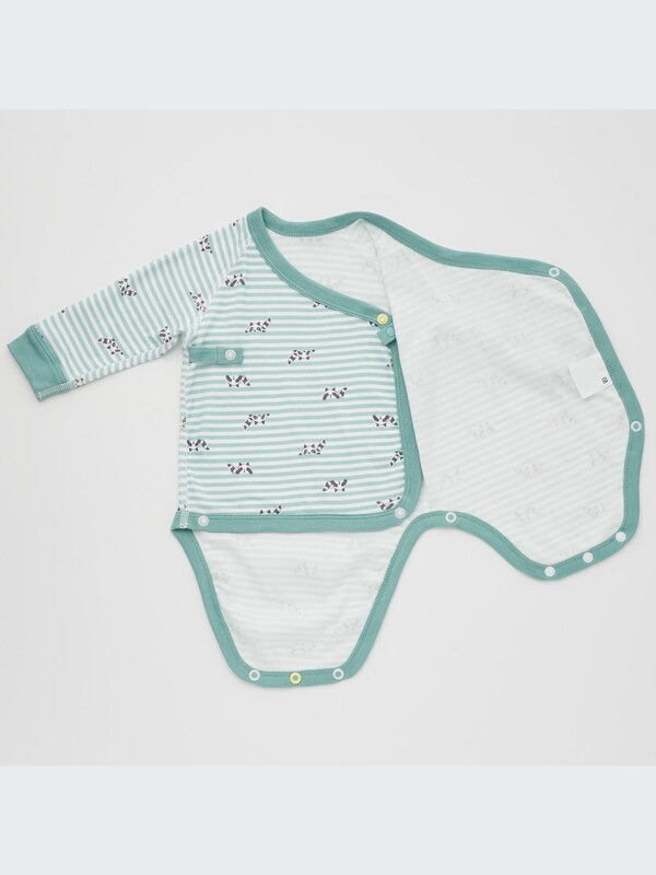 Joy of Print ボディスーツ（長袖・前開き）