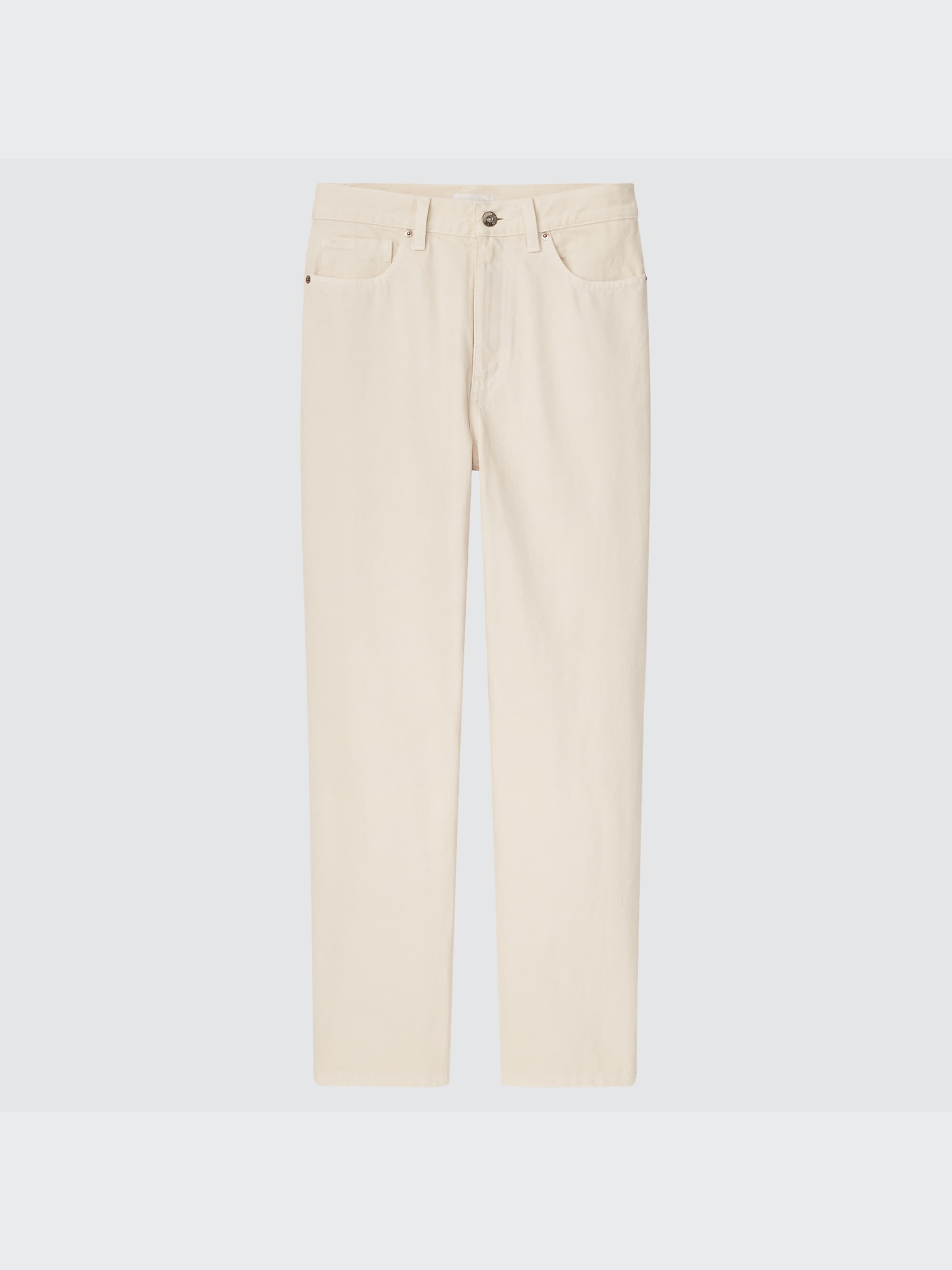 【関税込み】RECTO オフホワイト ハイライズジーンズ ユニクロ公式 | ペグトップハイライズジーンズ（丈標準68cm）