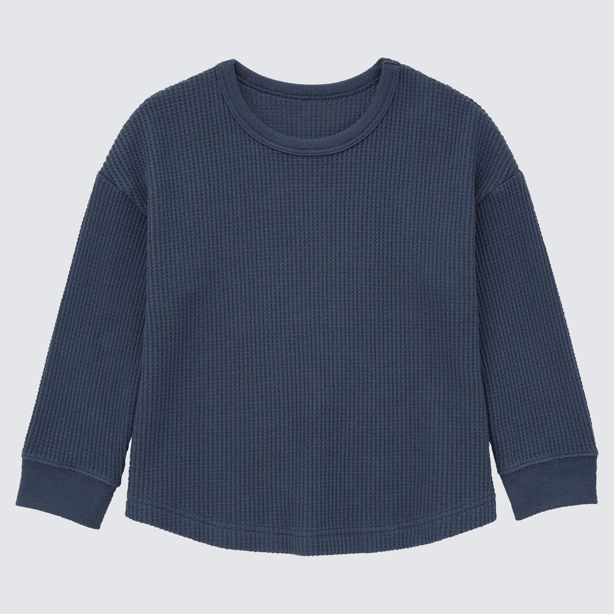 Waffle crew neck clearance uniqlo