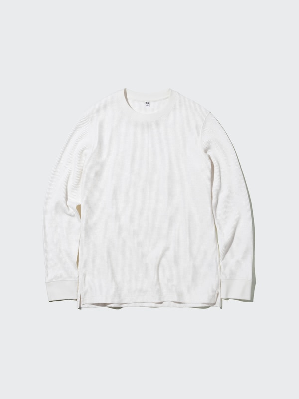 Waffle Crew Neck Long Sleeve T-Shirt