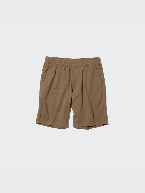 Celana Pendek Rileks Washed Jersey