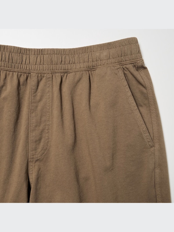 Celana Pendek Rileks Washed Jersey