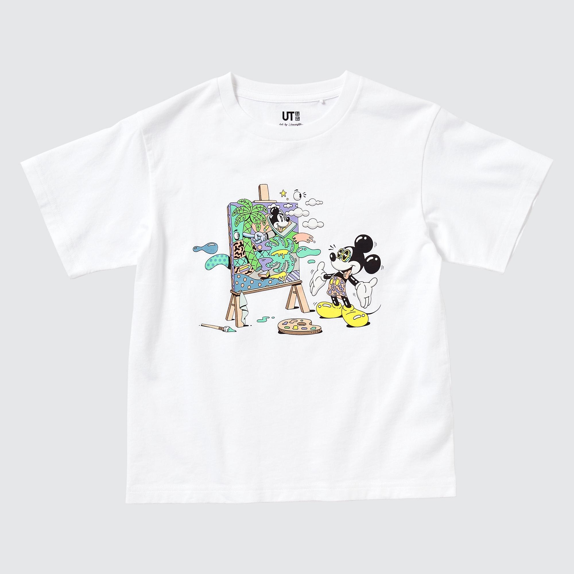 ユニクロ公式 Kids ミッキー フレンズ アート バイ スティーブン ハリントン Ut グラフィックtシャツ 半袖