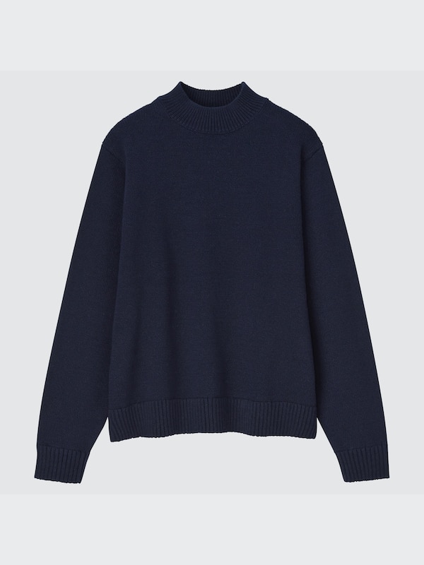 Women's Washable Mock Neck Sweater UNIQLO ID