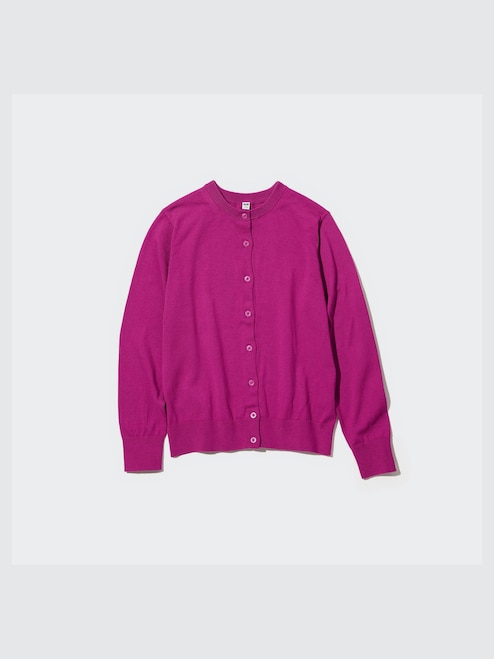 WOMEN'S UV PROTECTION CREW NECK LONG SLEEVE CARDIGAN UNIQLO SG