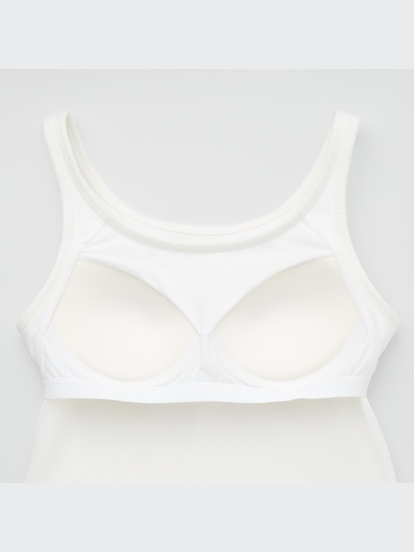 AIRism Cotton Cropped Ribbed Bra Top
