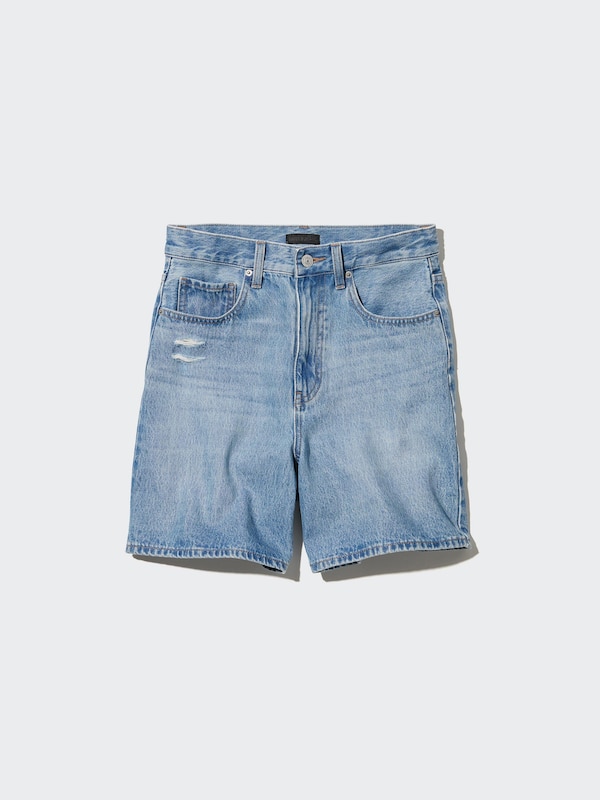 High Rise Denim Shorts