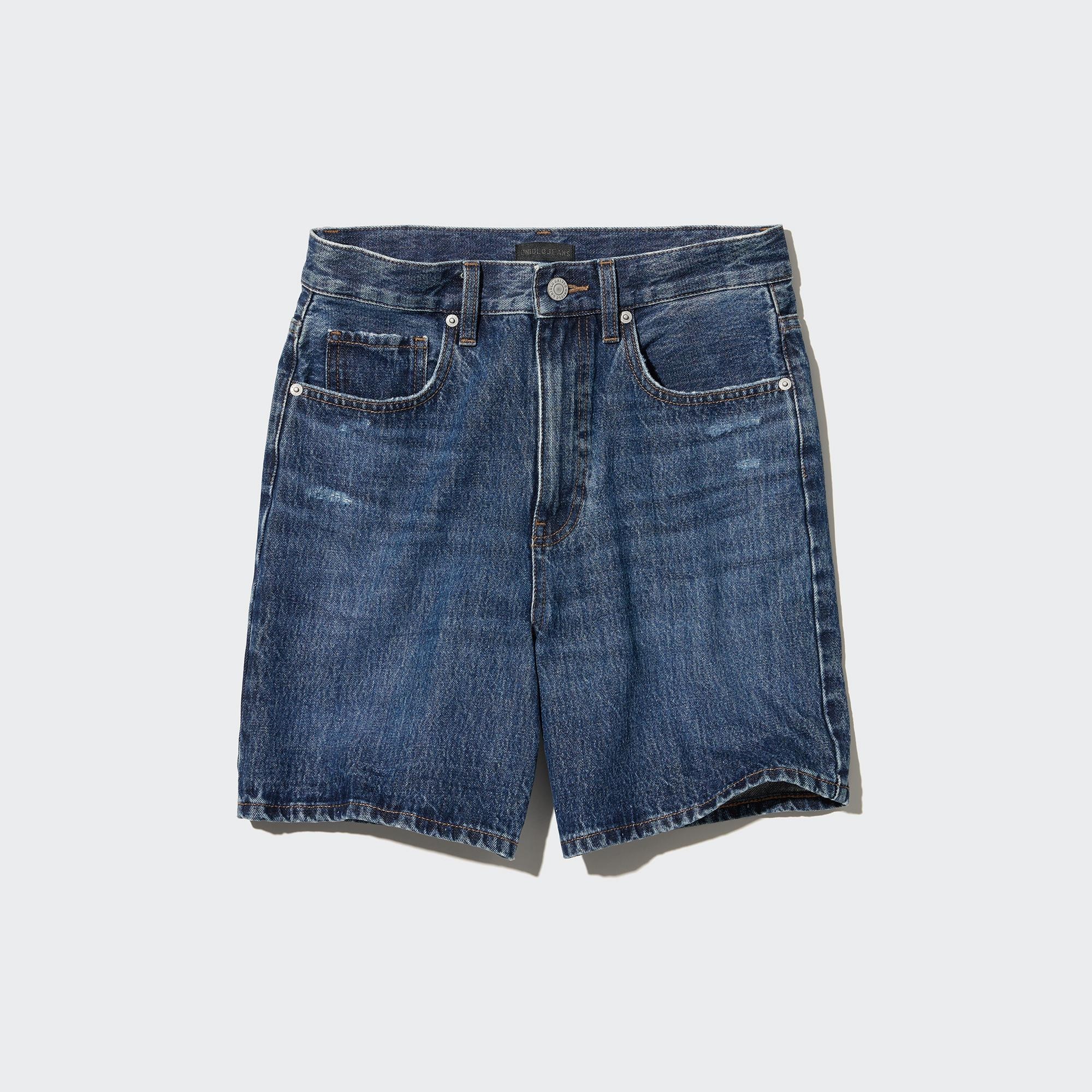 WOMEN S HIGH RISE DENIM SHORTS UNIQLO TH