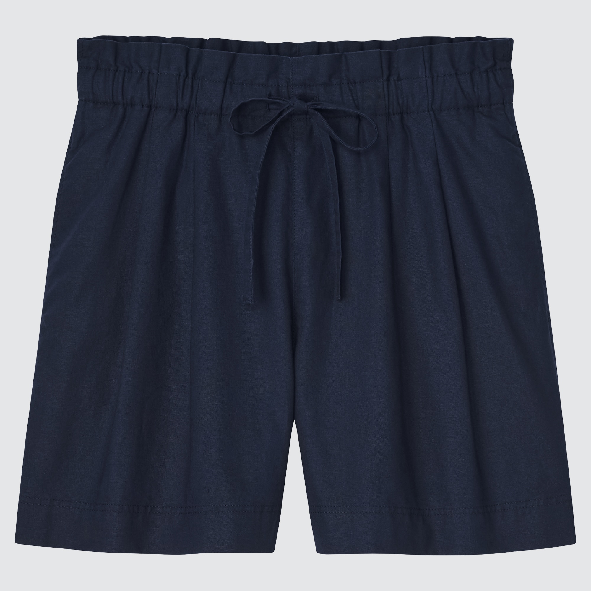 Uniqlo women's hot sale linen shorts