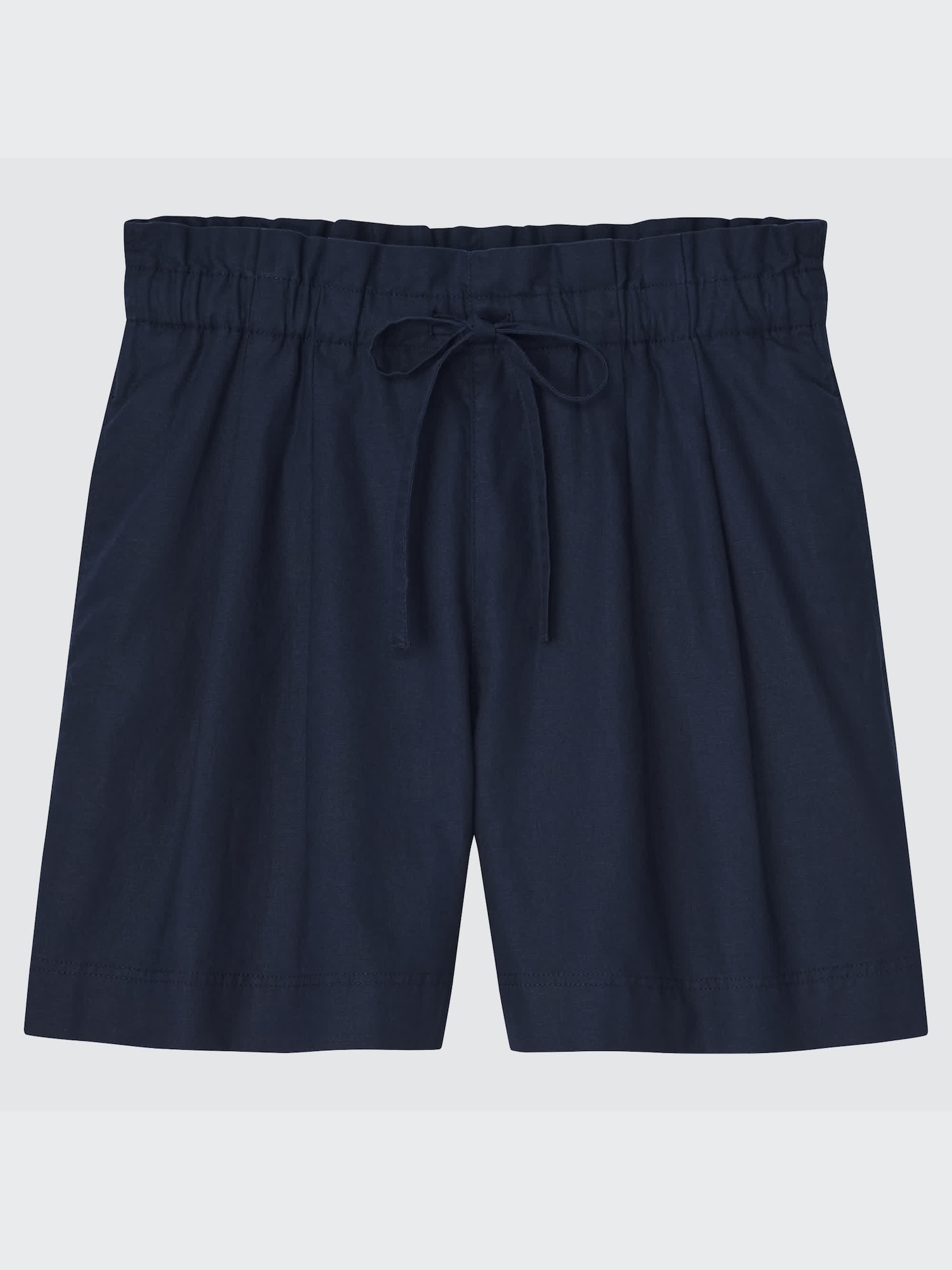 navy linen shorts womens
