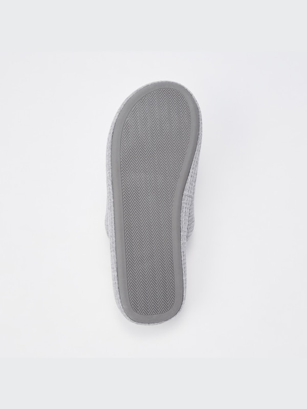 Open Toe Waffle Room Shoes (Rubber Sole)
