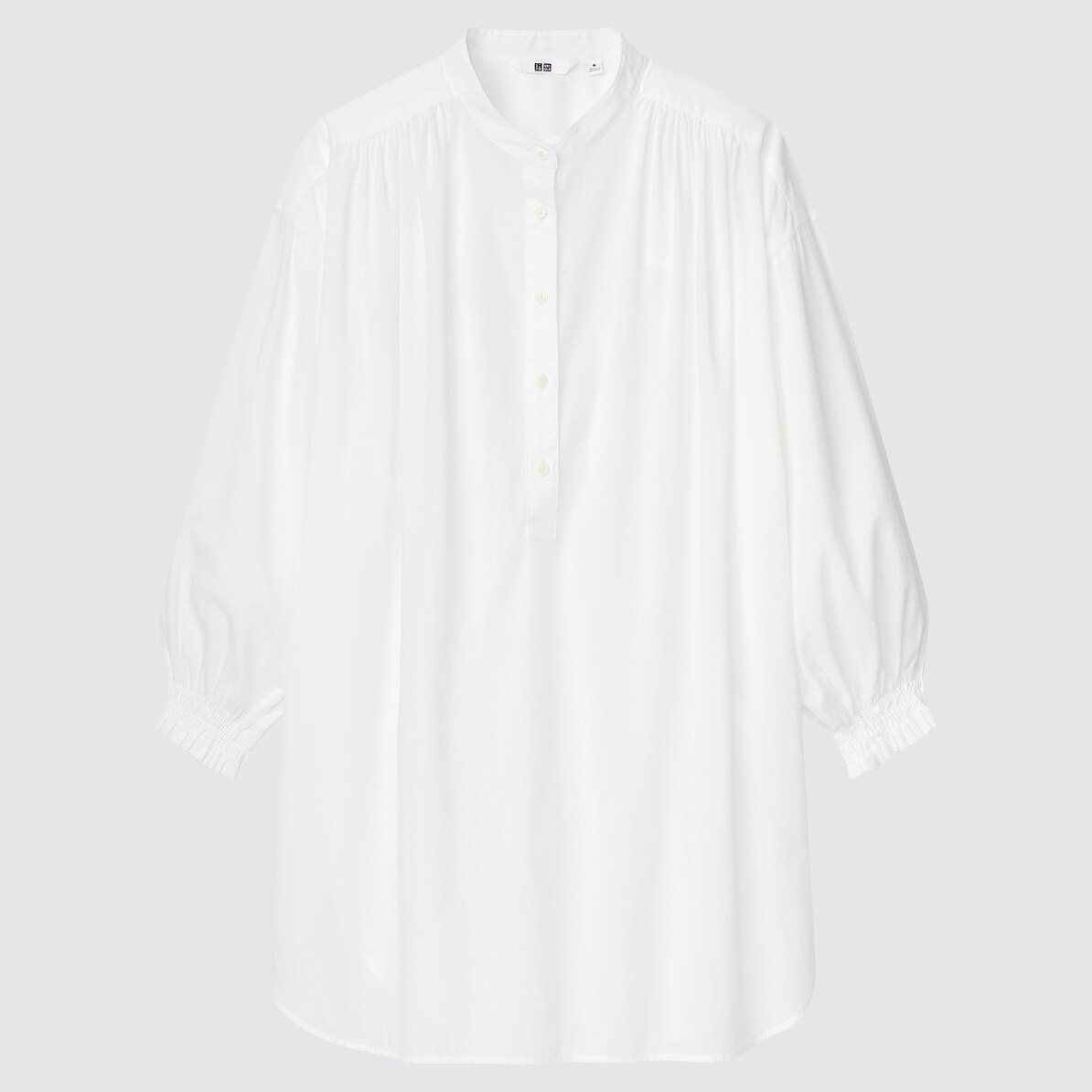 コットンギャザーチュニック 7分袖 Women ユニクロ コットンギャザーチュニック 7分袖 Women ユニクロ