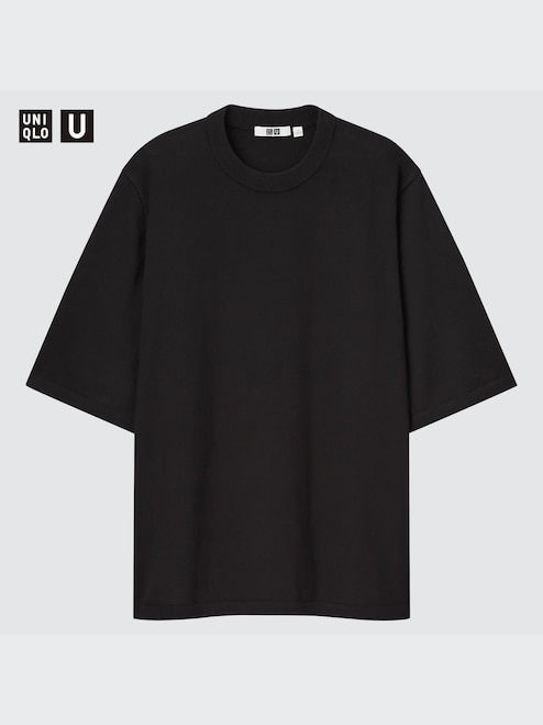 MEN'S U OVERSIZED KNITTED HALF SLEEVE T-SHIRT UNIQLO PH