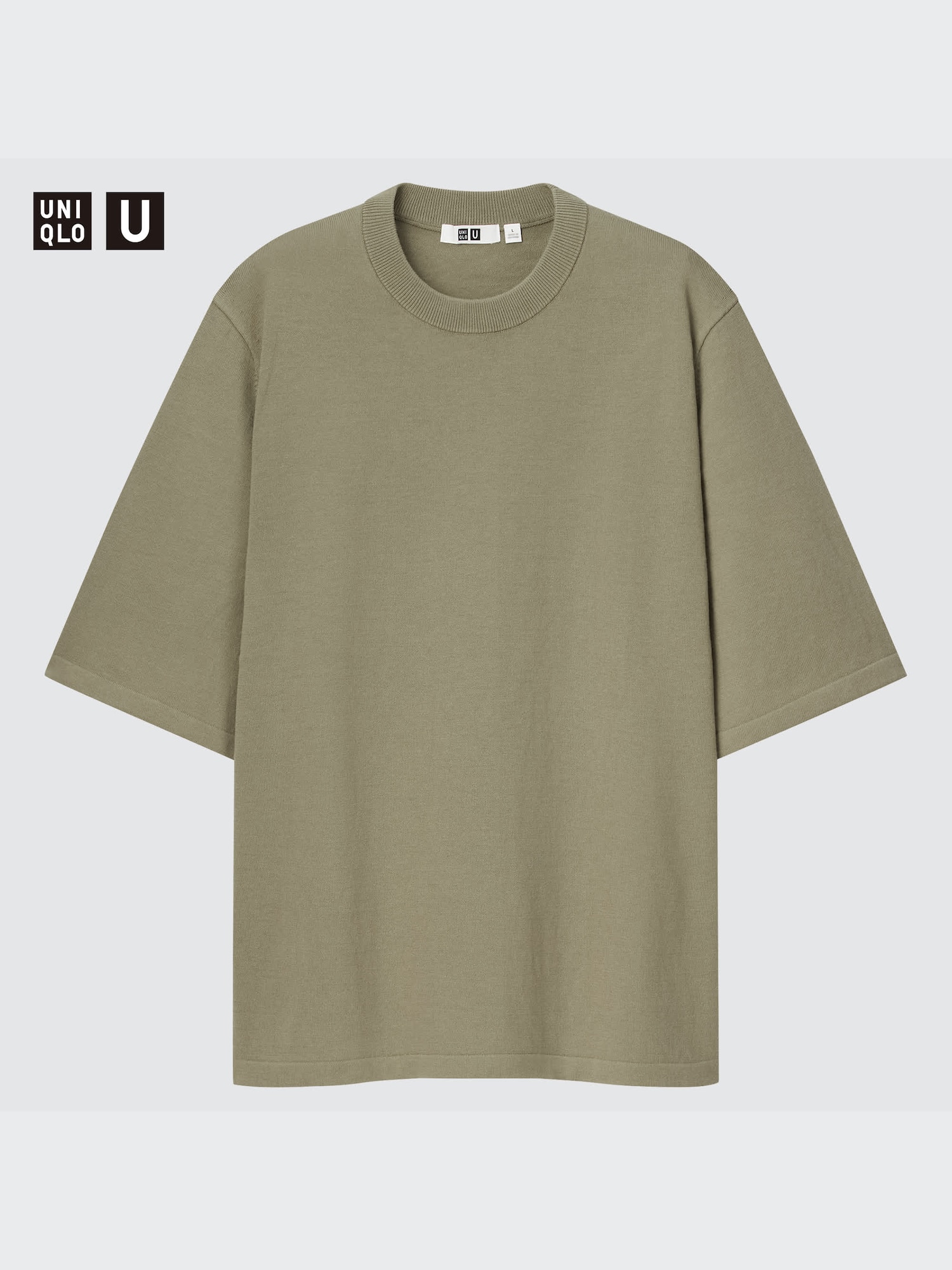 ユニクロ公式 | オーバーサイズニットTシャツ（5分袖）