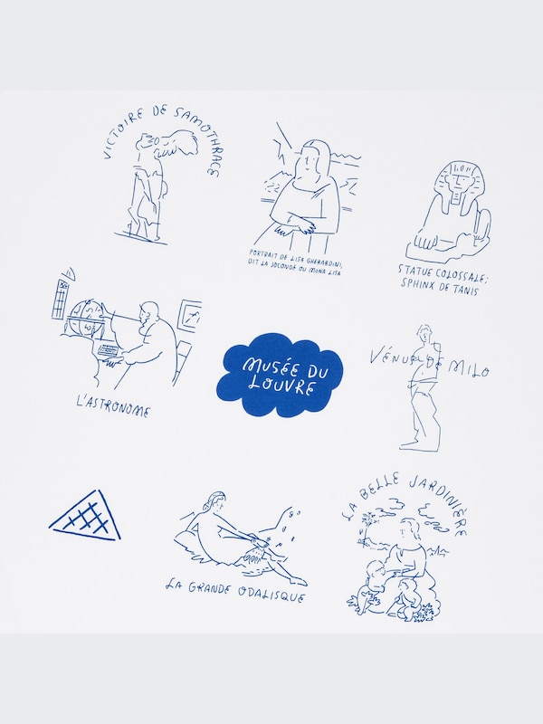 ルーヴル美術館 × 長場雄 UT グラフィックTシャツ（半袖・レギュラーフィット）