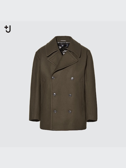 MEN'S +J WOOL BLENDED OVERSIZED PEA COAT UNIQLO PH