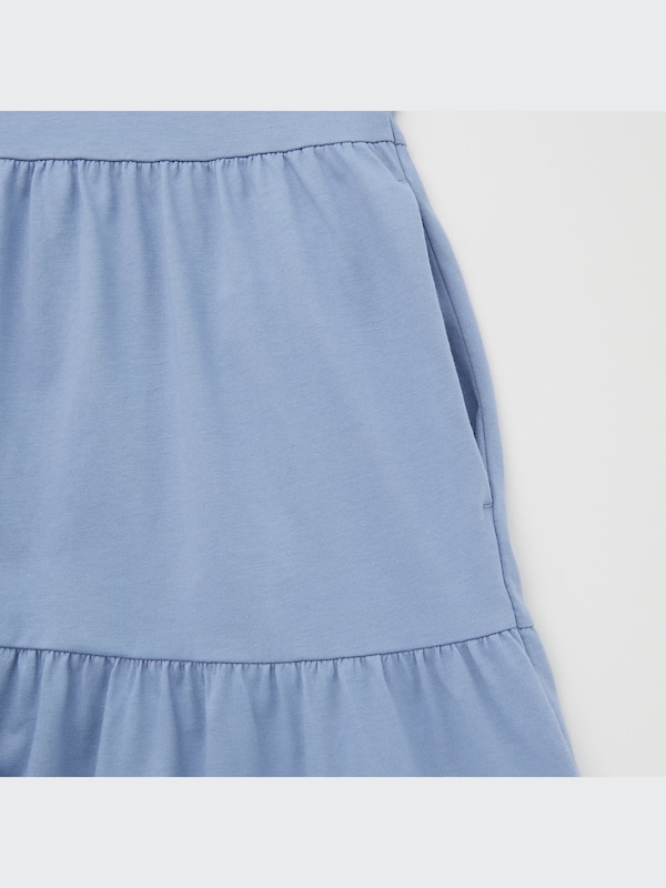 Smooth Cotton Tiered Mini Dress