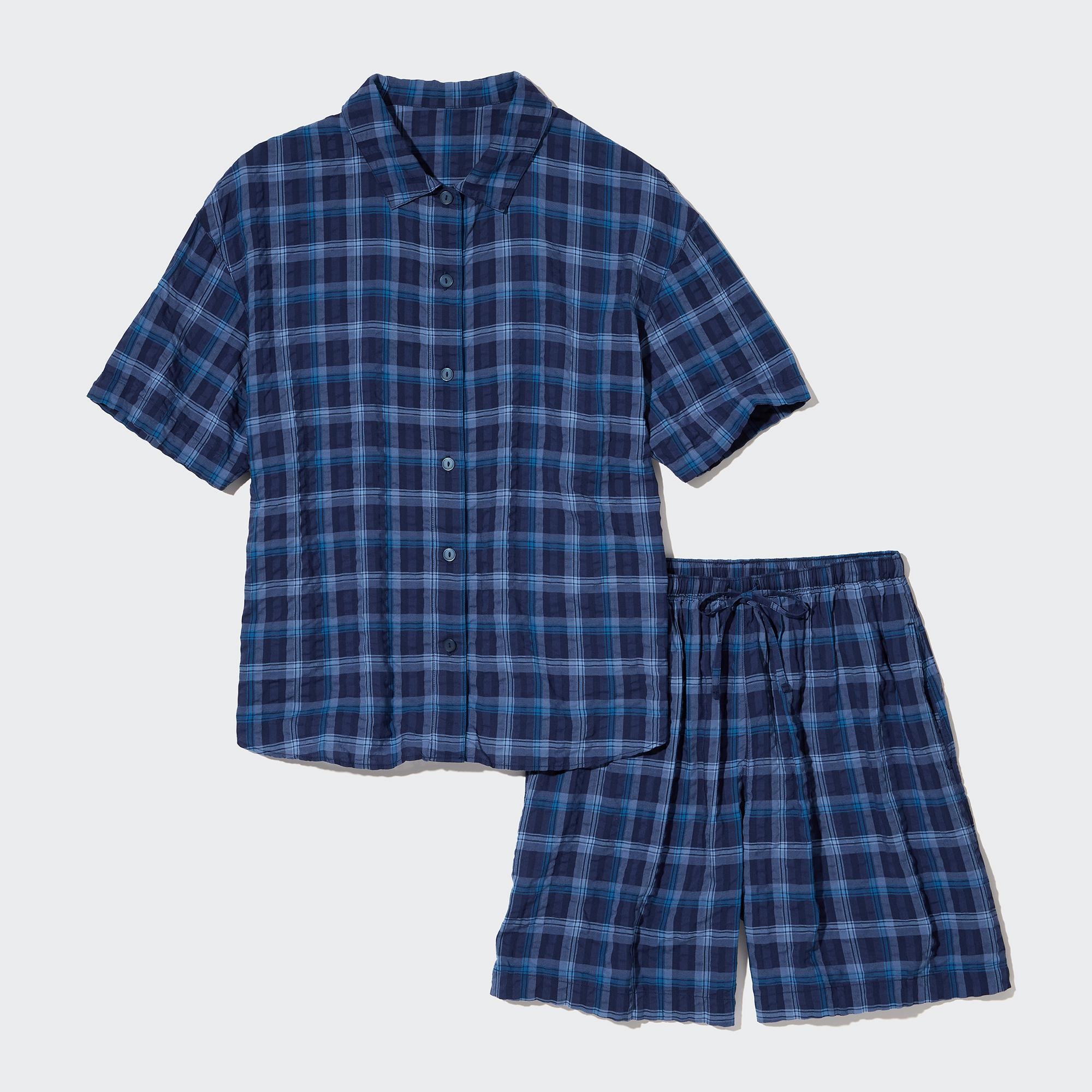 WOMEN S SOFT SEERSUCKER PAJAMAS SHORT SLEEVE UNIQLO PH