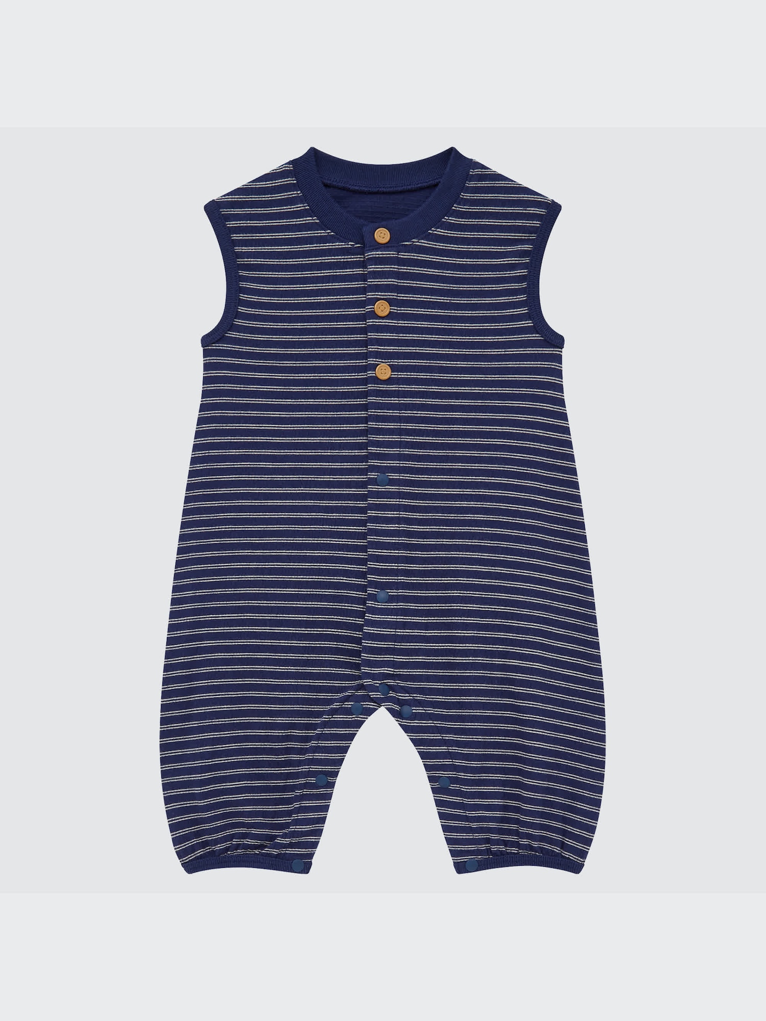 ユニクロ公式 | ショートオール（ボーダー・ノースリーブ・前開き）