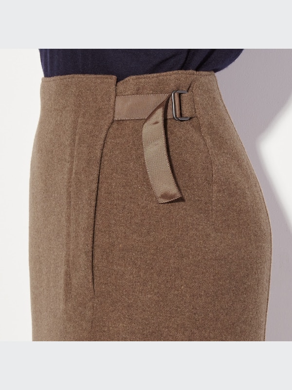 ユニクロ公式 | ダブルフェイススカート セットアップ可能 