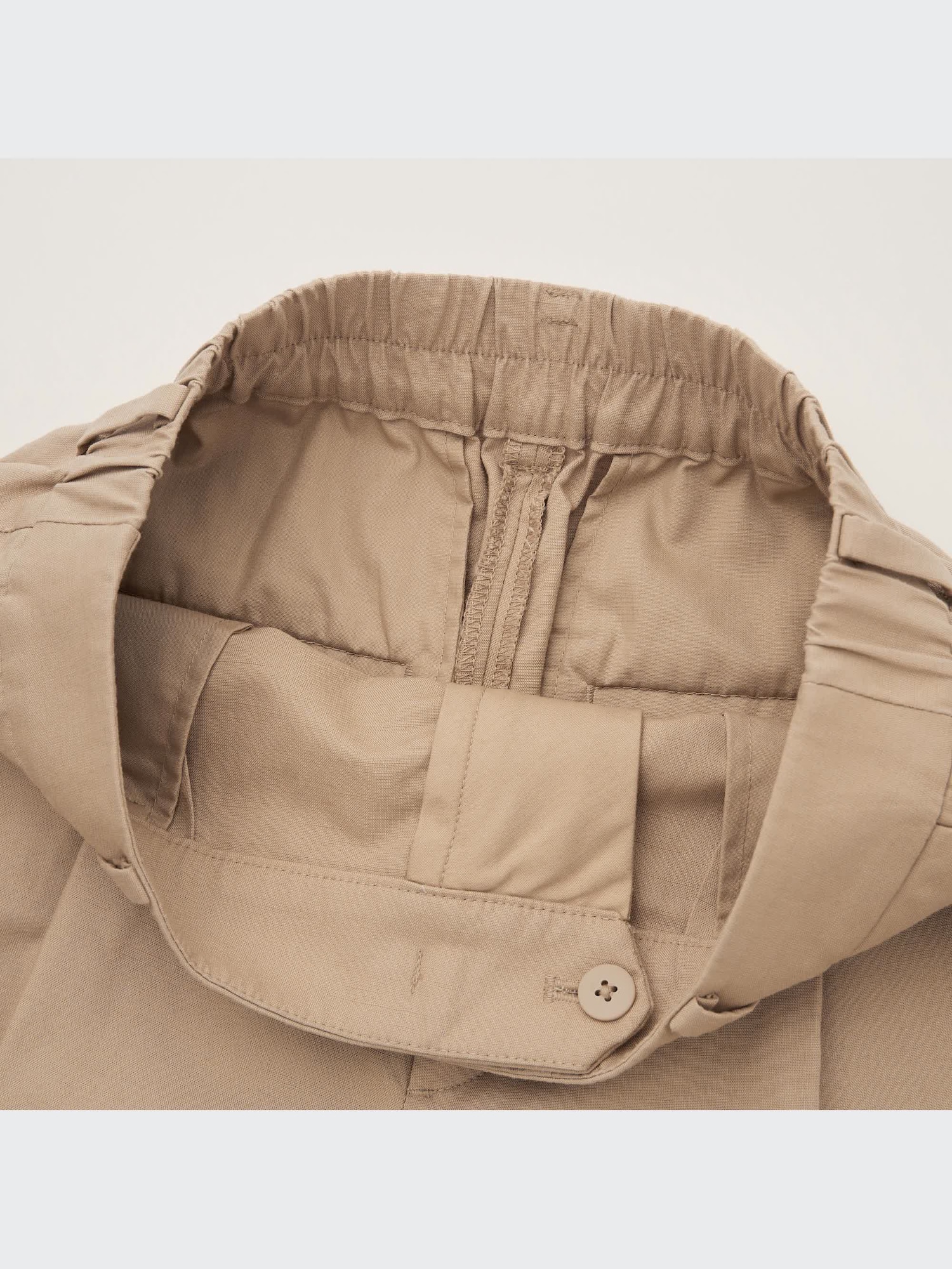 リネンバミューダパンツ(S BEIGE): パンツanuans