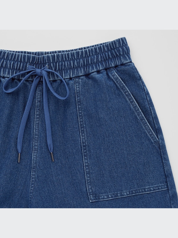 Denim Jersey Shorts