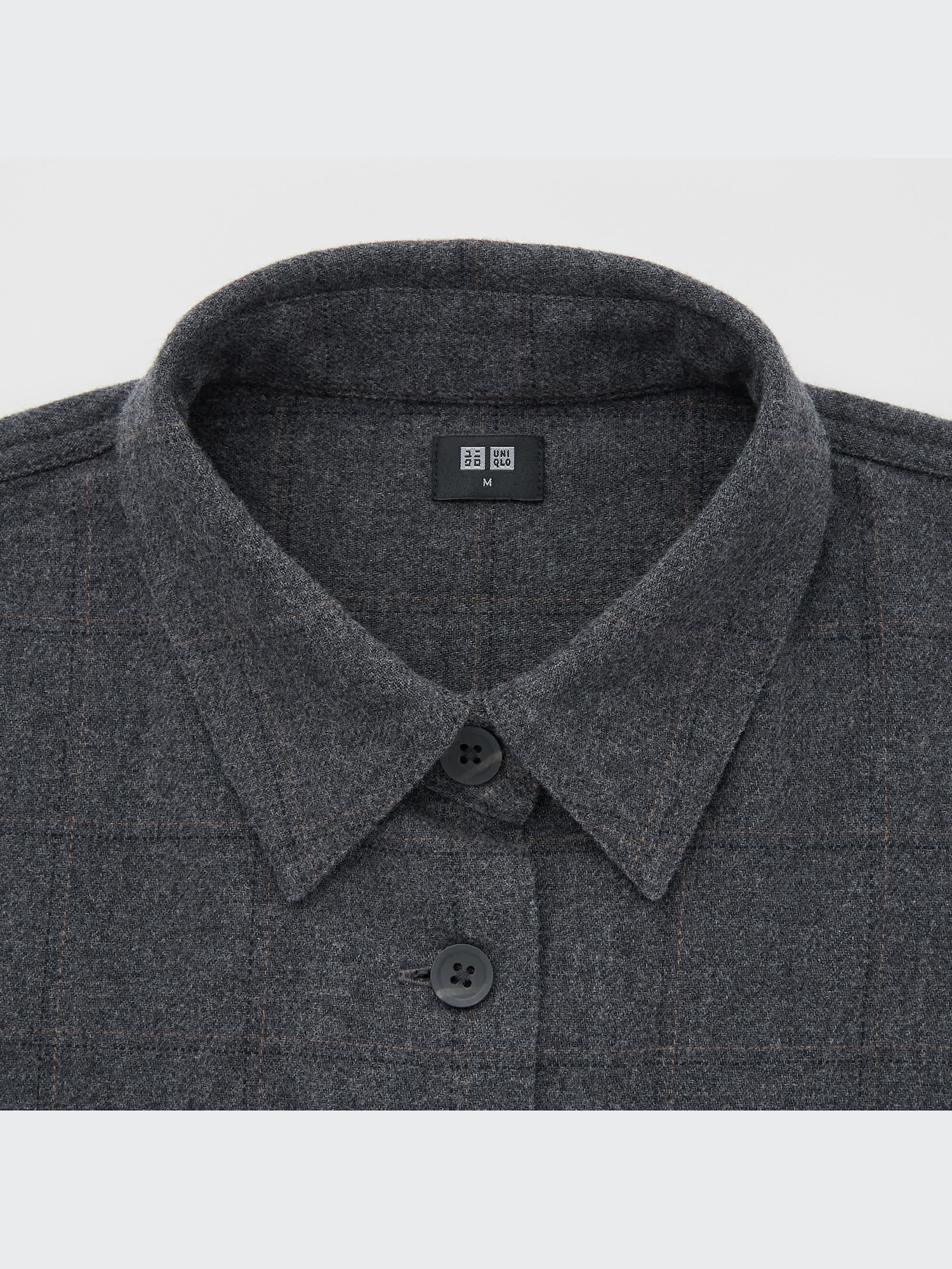 ユニクロ公式 | ヘビーフランネルクロップドシャツジャケット（長袖）