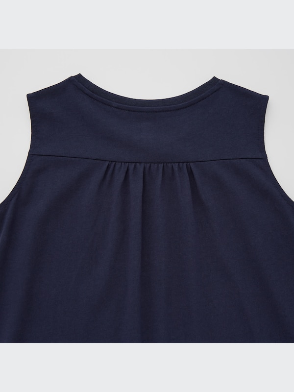 GIRLS Smooth Cotton Sleeveless Mini Dress