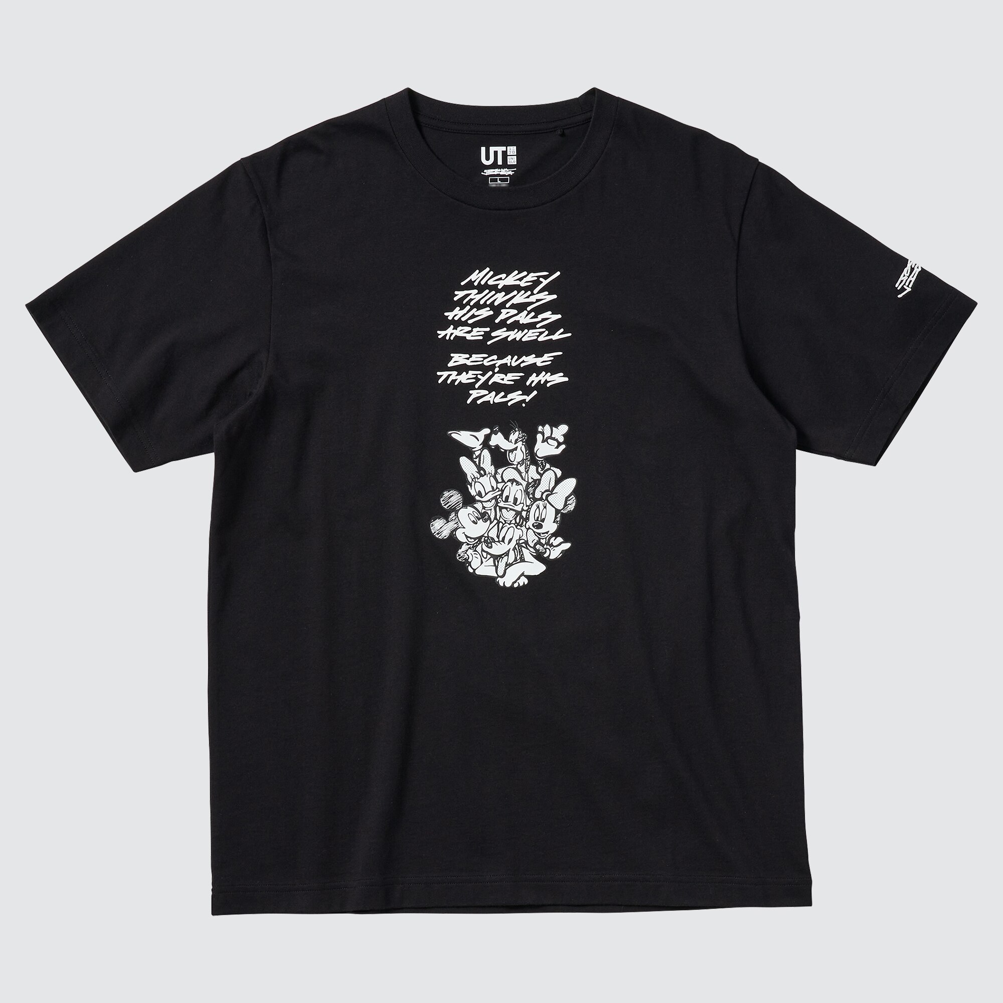 モノクローム ミッキーマウス アート バイ ジョシュア・ヴィーダス UT グラフィックTシャツ（半袖・レギュラーフィット）のサムネイル