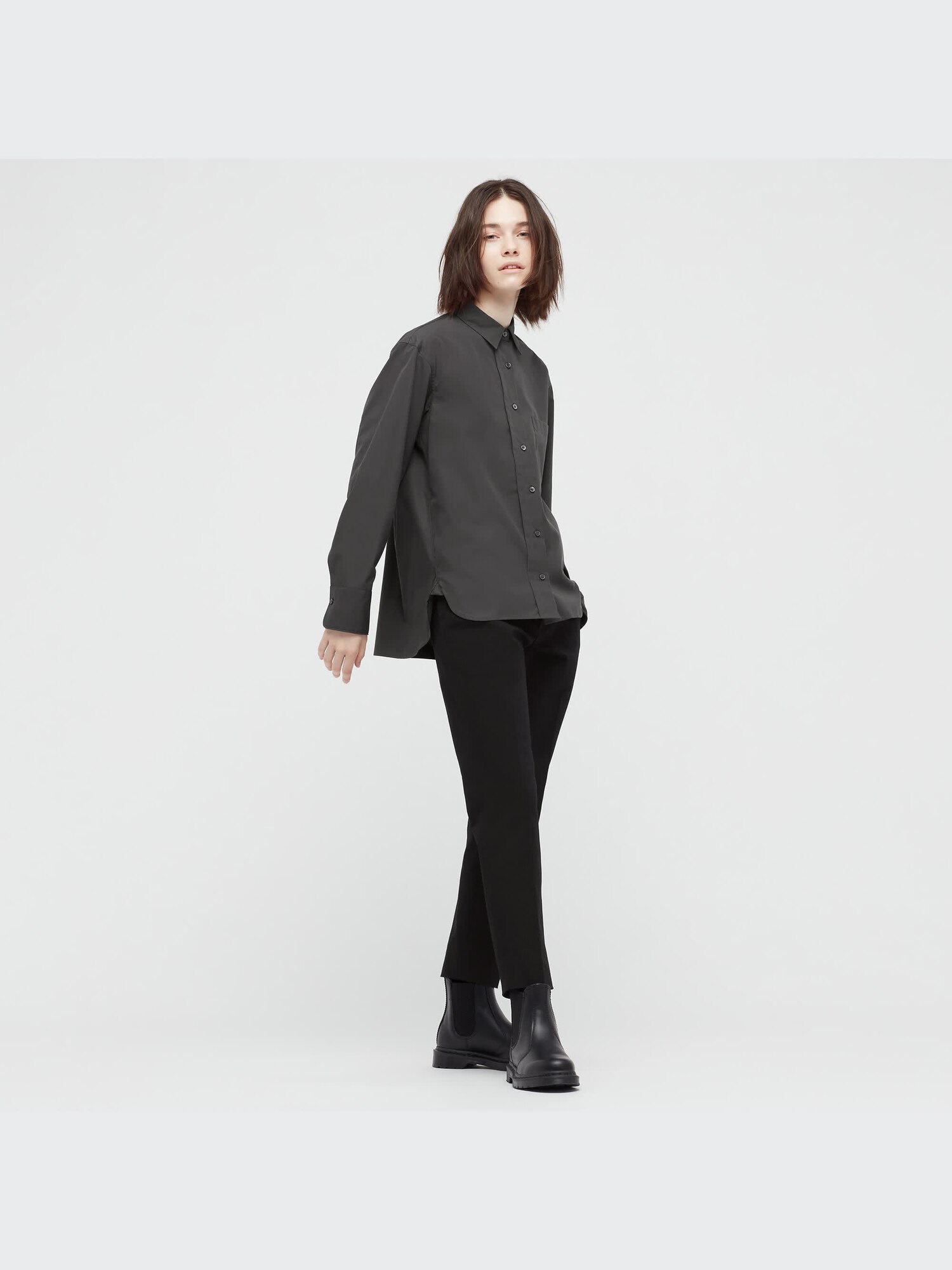 ユニクロ公式 | スーピマコットンシャツ（長袖）