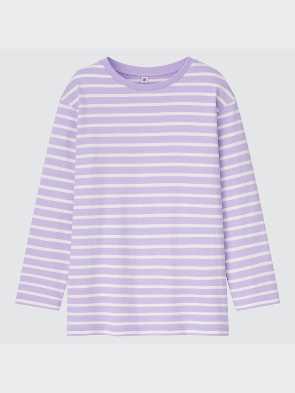 GIRLS ボーダーチュニックTシャツ（長袖）