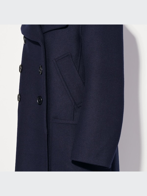 ユニクロ公式 | ダブルフェイスピーコート 