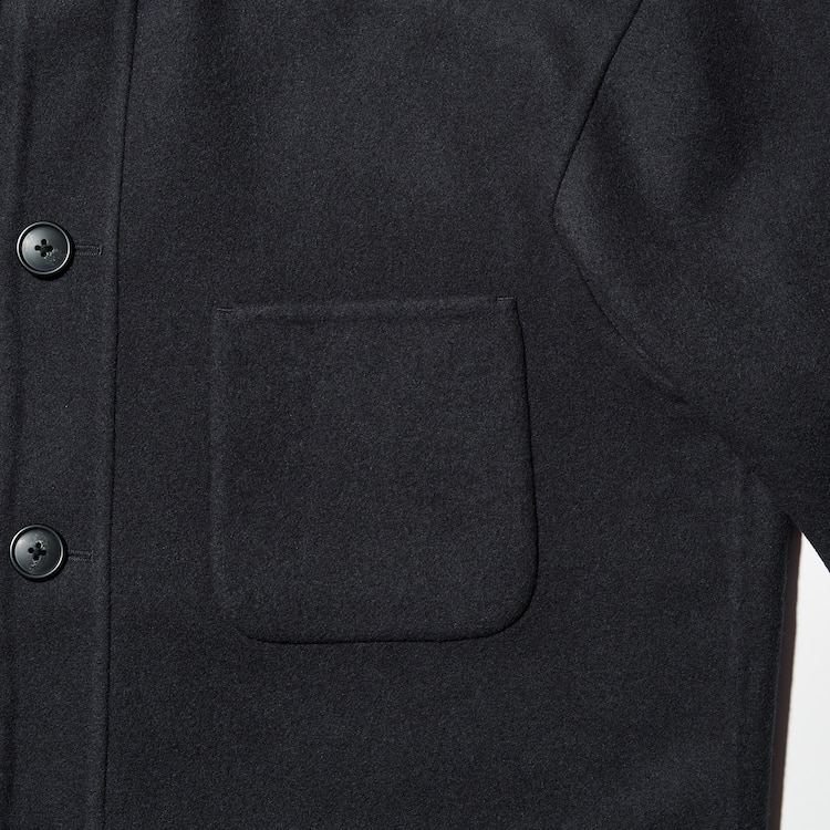 ユニクロ公式 ウールブレンドオーバーサイズシャツジャケット