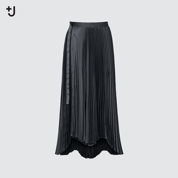 ユニクロ公式 プリーツラップロングスカート