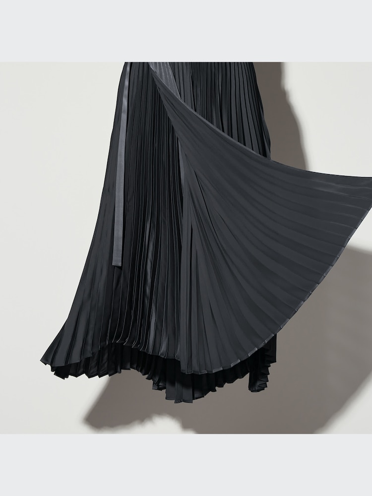 ユニクロ公式 | プリーツラップロングスカート 