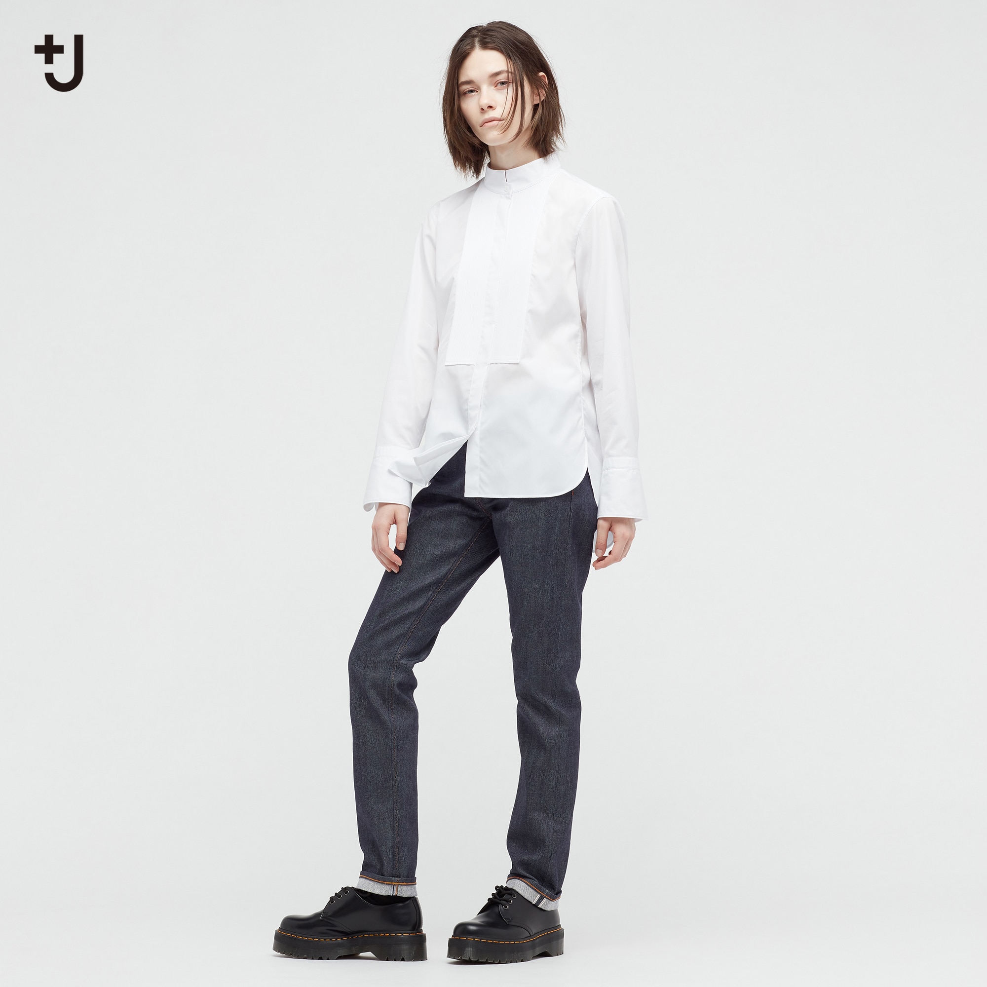 ユニクロ UNIQLO +J ジルサンダー セルビッジストレートジーンズ tic