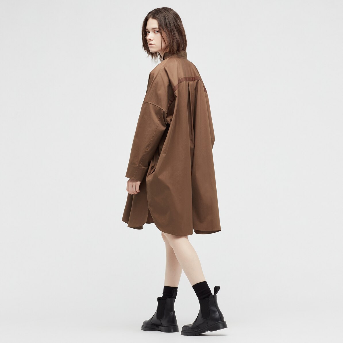 ドルマンスリーブシャツワンピース 長袖 Women ユニクロ