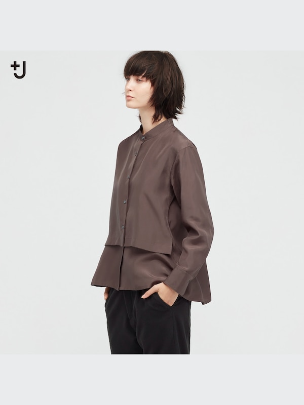 シルクブラウス（長袖）