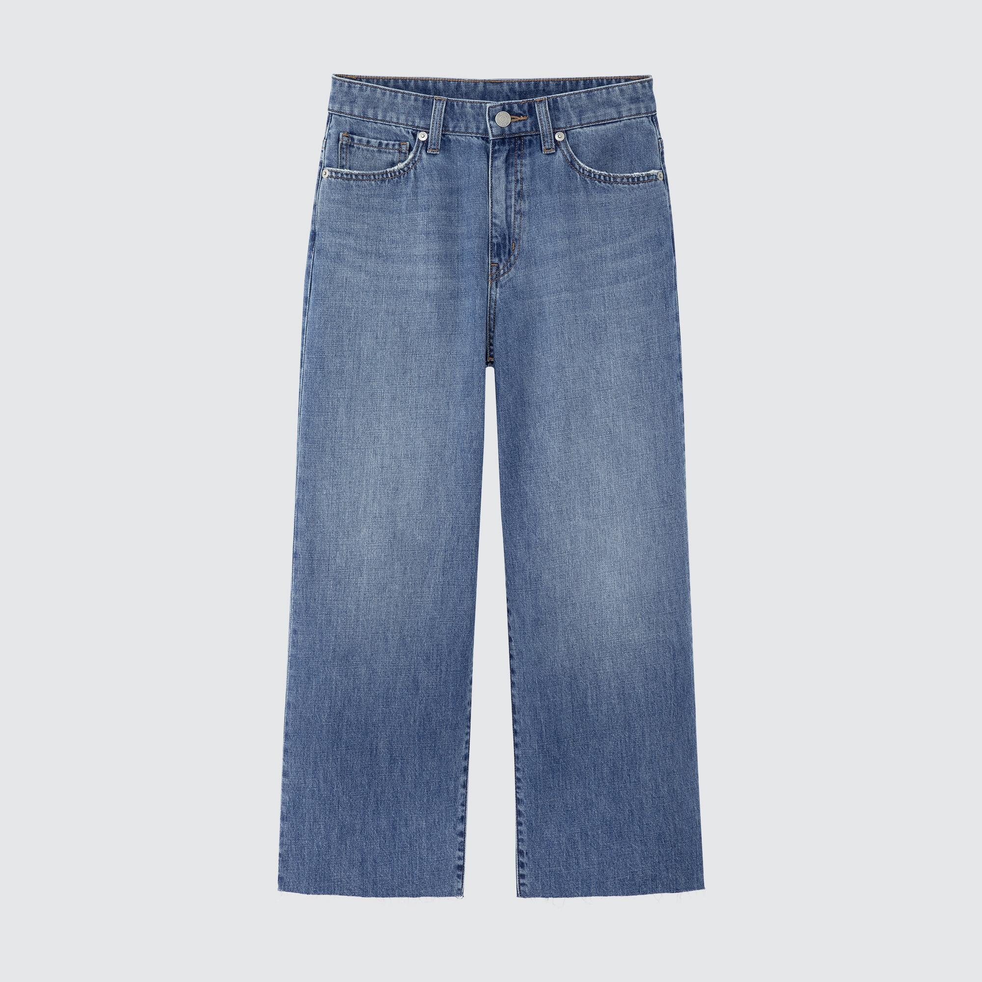 WOMEN'S WIDE CROPPED JEANS (PL) | UNIQLO PH