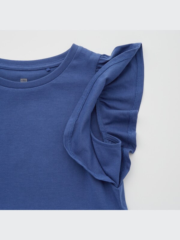 GIRLS Smooth Cotton Frill Dress