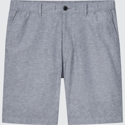 uniqlo linen blend shorts